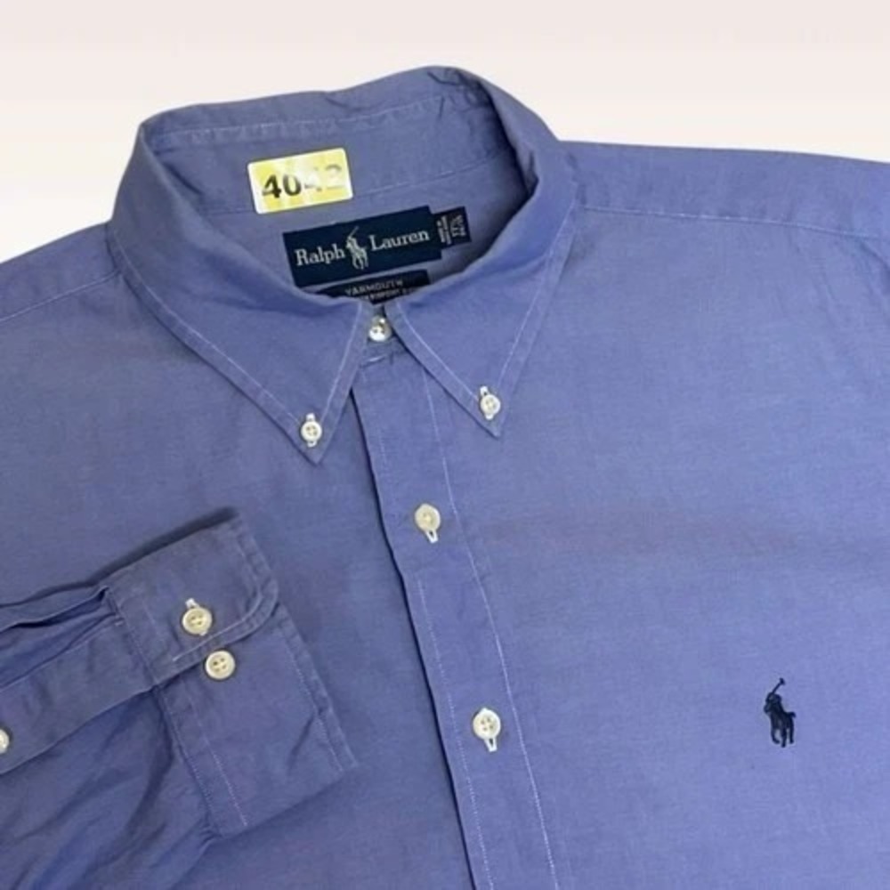 Ralph Lauren Yarmouth Button Up Pinpoint Oxford Shirt Men 17.5‎ 34/35 Hong Kong